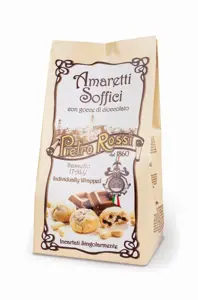 Sausainiai PIETRO ROSSI Mini Amaretti, su šokolado gabaliukais, 150 g