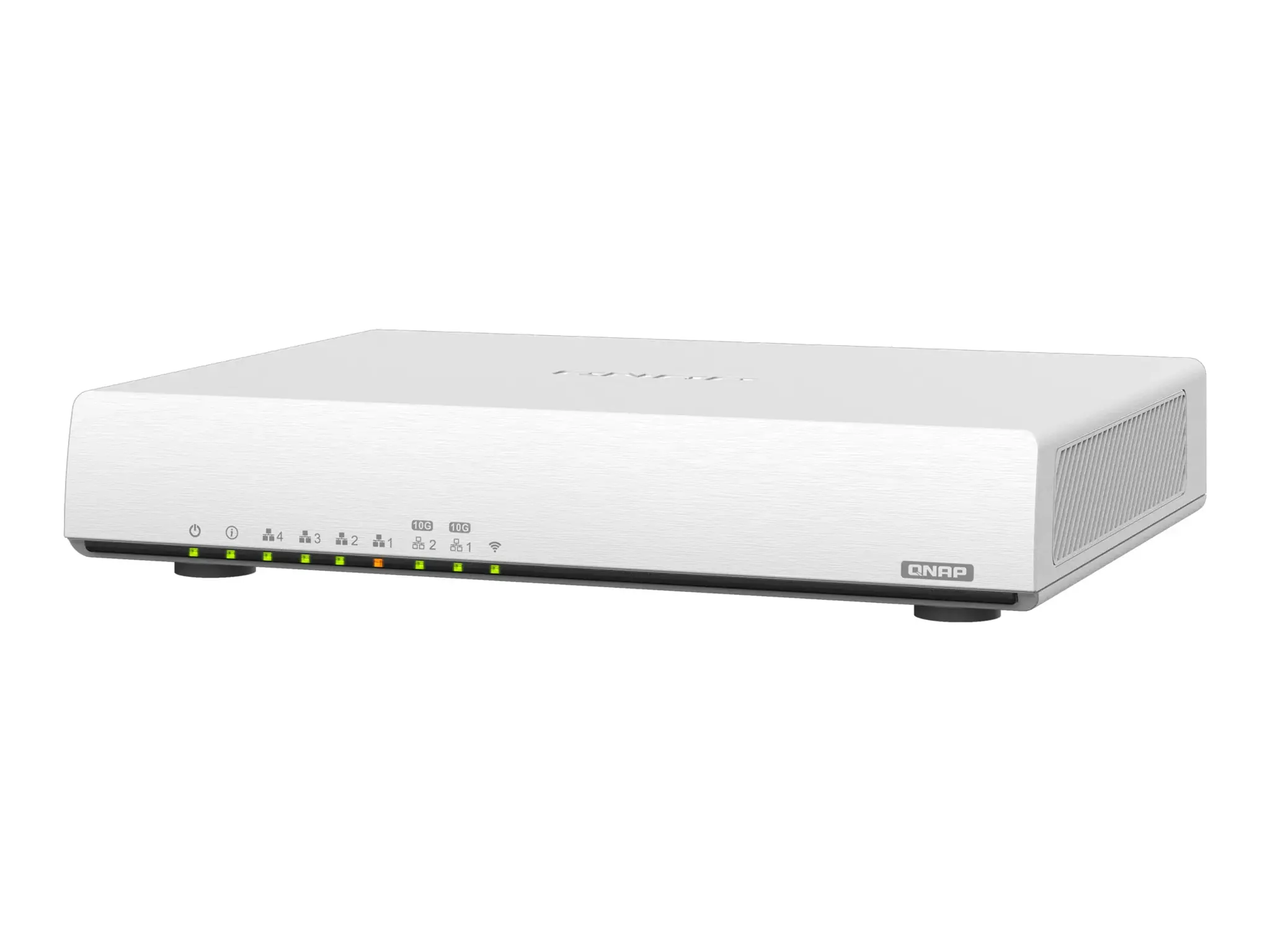 QNAP QHora-301W, "Wi-Fi 6" (802.11ax), dviejų dažnių (2,4 GHz / 5 GHz), Ethernet LAN, baltas, stalinis maršrutizatorius