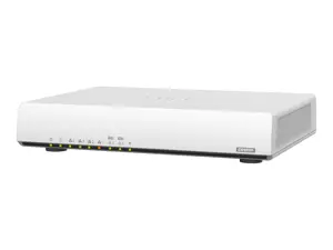 QNAP QHora-301W, "Wi-Fi 6" (802.11ax), dviejų dažnių (2,4 GHz / 5 GHz), Ethernet LAN, baltas, stalinis maršrutizatorius