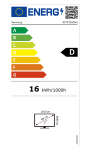 Samsung | LS27F320GAUXEN | 27 " | IPS | FHD | 16:9 | 120 Hz | 5 ms | 1920 x 1080 pixels | 250 cd/m² | HDMI ports quantity 2 | Black