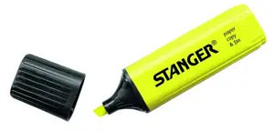 Stanger Teksto žymeklis 1-5 mm, geltonas, pakuotėje 10 vnt. 180001000