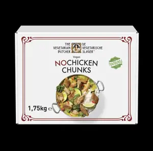 Šaldyti veganiški gabaliukai THE VEGETARIAN BUTCHER Nochicken chunks, 1,75 kg