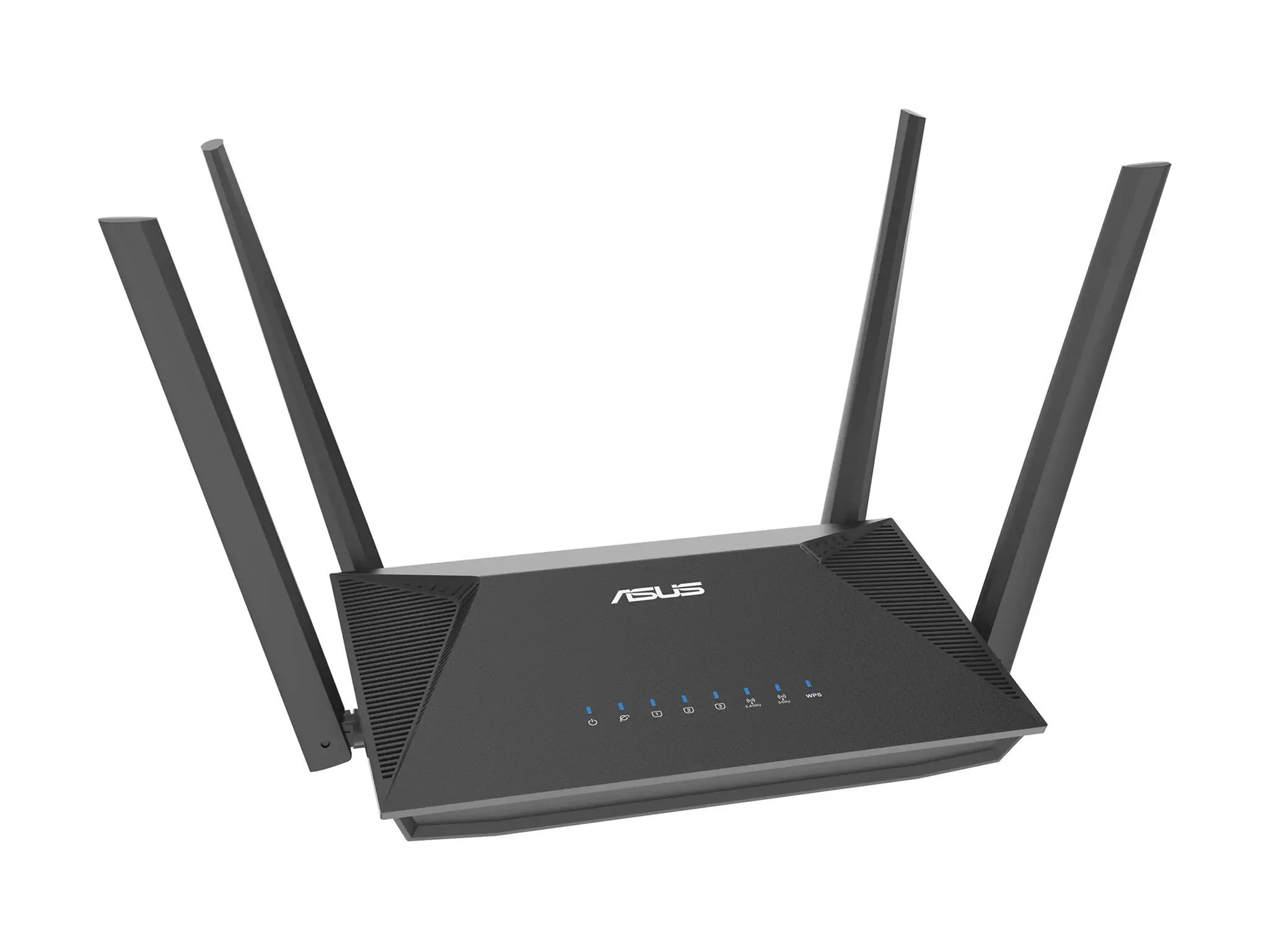 ASUS RT-AX52 AX1800 AiMesh, Wi-Fi 6 (802.11ax), Dual-band (2.4 GHz / 5 GHz), Ethernet LAN, Black, Tabletop router
