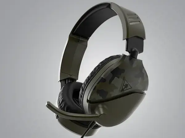 "Turtle Beach Recon 70 Green Camo" žaidimų ausinės - "Camo Green", laidinės, žaidimų, 20 - 20000 Hz, 485,3 g, ausinės, juodos, žalios
