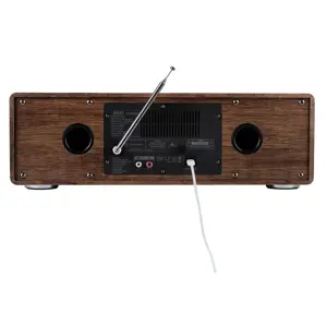 AKAI AM-100 RHAPSODY Stereo system 30W RMS, Bluetooth 5.0, DAB+/FM, CD/USB, AUX, brown black