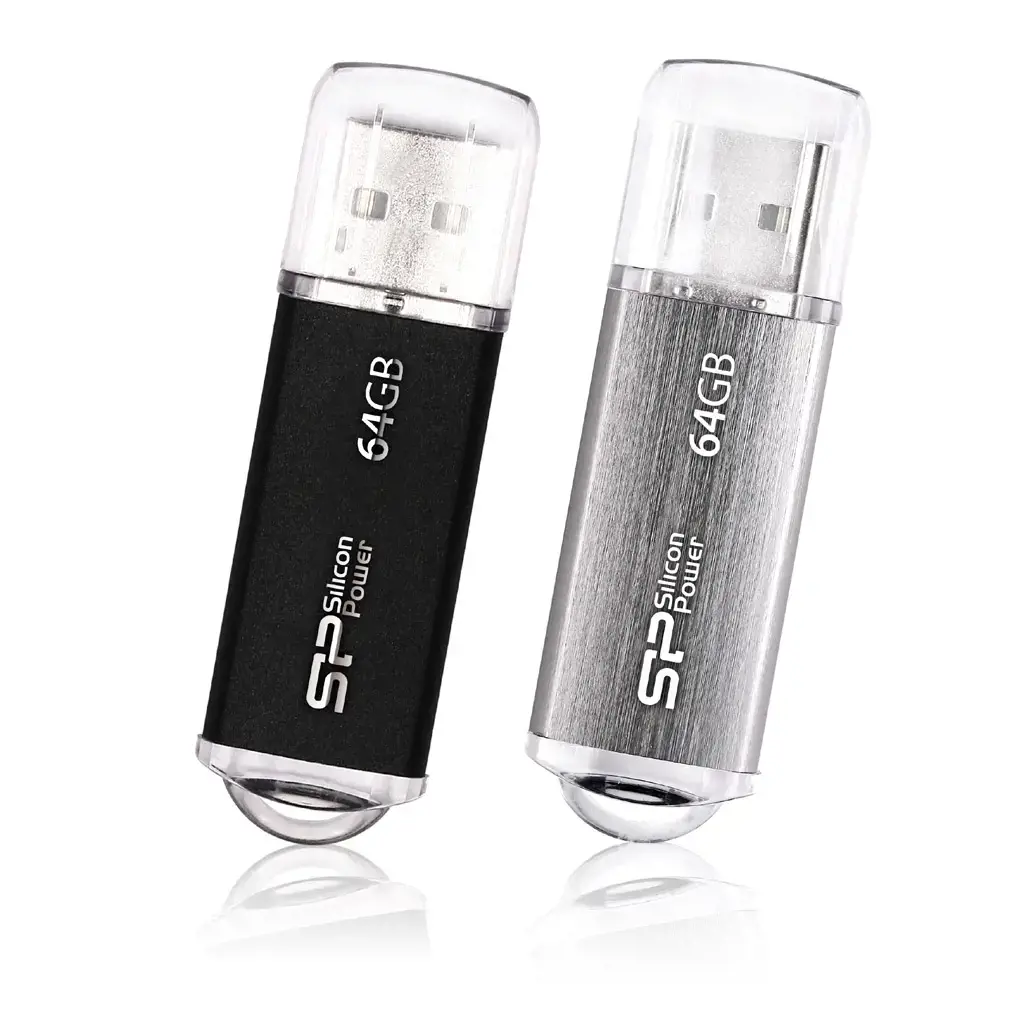 SILICON POWER atmintinė USB Ultima II I-series 64GB USB 2.0 juoda