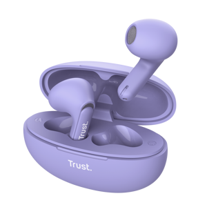 Trust Yavi, True Wireless Stereo (TWS), 20 - 20000 Hz, Calls/Music, 36 g, Headset, Purple