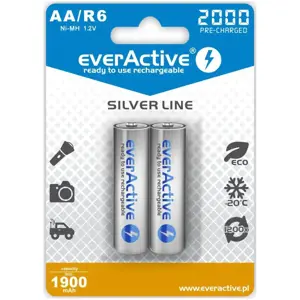 Akumuliatoriai R6/AA 2000 mA H, BLISTER 2 vnt.