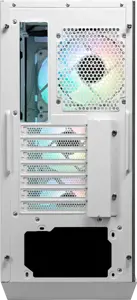 MSI MPG GUNGNIR 110R WHITE Vidutinio bokšto žaidimų kompiuterių korpusas "Baltas, 4x 120 mm ARGB ventiliatorius, 1-6 ARGB valdymo plokštė, C tipo USB, grūdintas stiklas, centrinis, ATX, mATX, mini-ITX", Vidutinio bokšto, kompiuteris, baltas, ATX, micro ATX, mini-ITX, metalinis, žaidimų