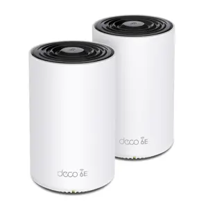 Wireless Router TP-LINK Wireless Access Point / Router 2-pack 5400 Mbps Mesh Wi-Fi 6e 2x10/100/1000…