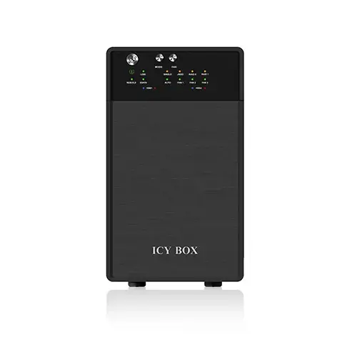 ICYBOX IB-RD3620SU3 IcyBox Išorinė RAID sistema 2x3,5 SATA I/II/III, USB 3.0, eSATA, juoda