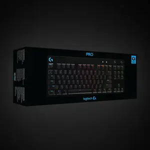 LOGITECH G PRO TKL laidinė mechaninė žaidimų klaviatūra - BLACK - US INT'L - USB - CLICKY