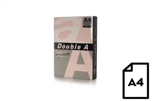 Spalvotas popierius Double A, 80g, A4, 500 lapų, Flamingo