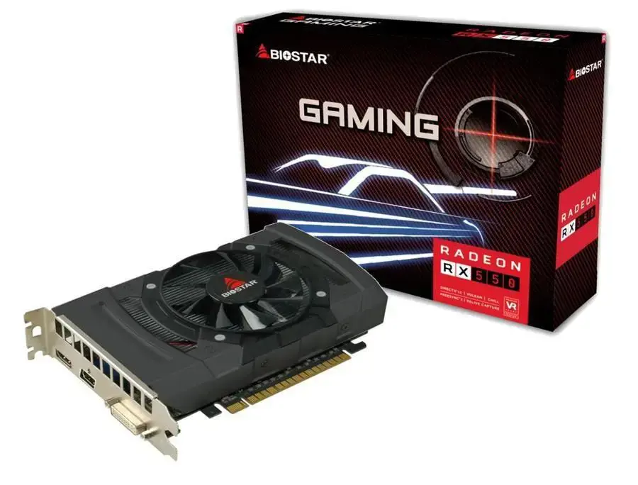 Vaizdo plokštė BIOSTAR Radeon RX 550 4 GB, GDDR5, VA5505RF41