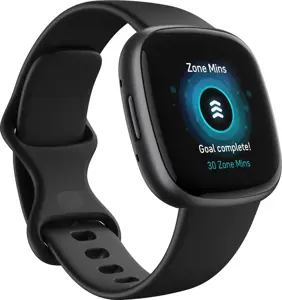 "Fitbit Versa 4", juoda/grafitinė