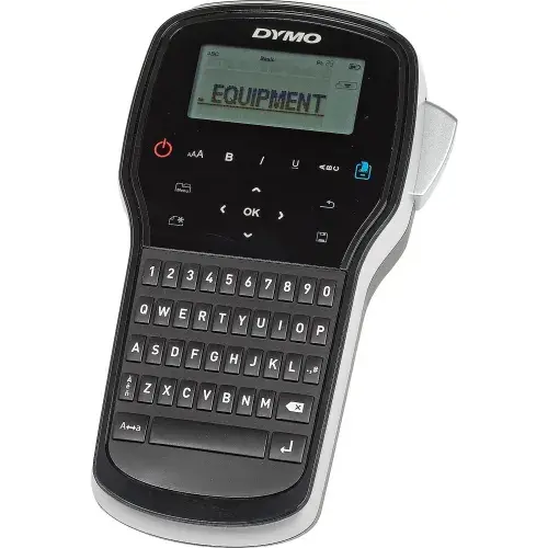 DYMO LabelManager 280 Label Maker | Rechargeable Handheld Label Printer with QWERTY Keyboard | Includes Black & White D1 Label Tape (12mm) | For Home & Office, QWERTY, D1, Thermal transfer, 180 x 180 DPI, 15 mm/sec, Black, Silver