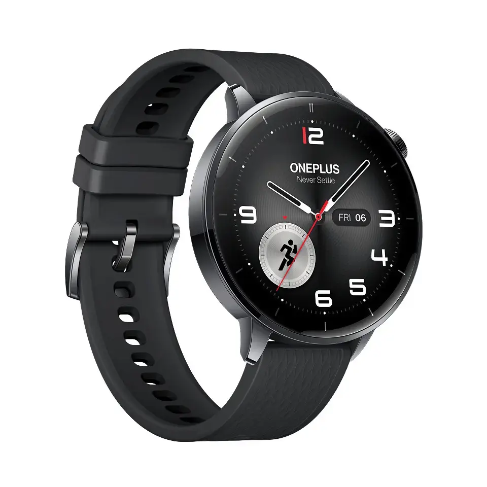 OnePlus Watch 3 43mm 3.35 cm (1.32") AMOLED Digital 466 x 466 pixels Touchscreen Black, Titanium Wi-Fi GPS (satellite)
