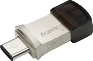 TRANSCEND 128GB USB3.0 Pen Drive OTG Type A&C Silver