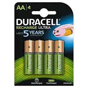 Duracell 4xAA 2400mAh, Rechargeable battery, 4 pc(s), 2400 mAh, Multicolour, AA