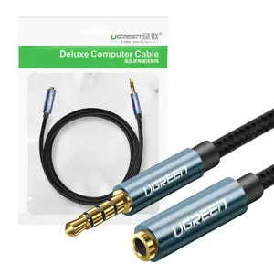 AUX jack audio extender 3.5 mm UGREEN AV118, 1m (blue)