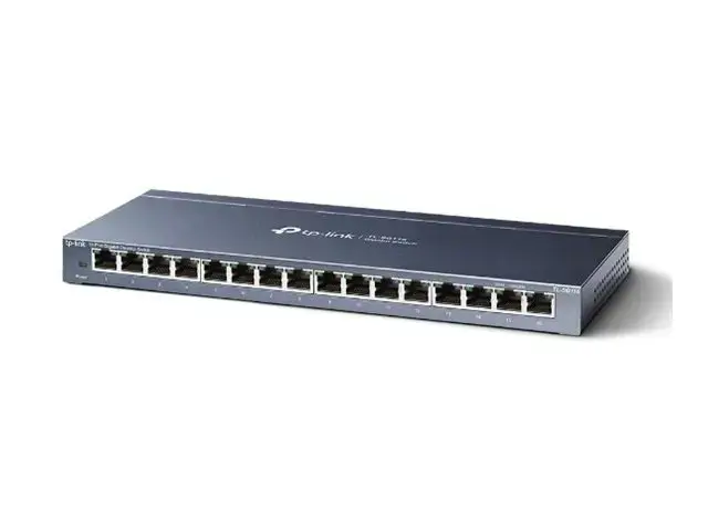 "TP-Link" 16 prievadų Gigabitinio stalinio kompiuterio tinklo komutatorius, nevaldomas, Gigabit Ethernet (10/100/1000), dvipusis duomenų perdavimas