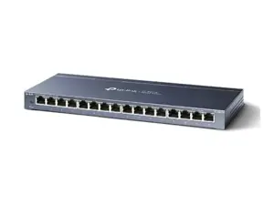 "TP-Link" 16 prievadų Gigabitinio stalinio kompiuterio tinklo komutatorius, nevaldomas, Gigabit Ethernet (10/100/1000), dvipusis duomenų perdavimas