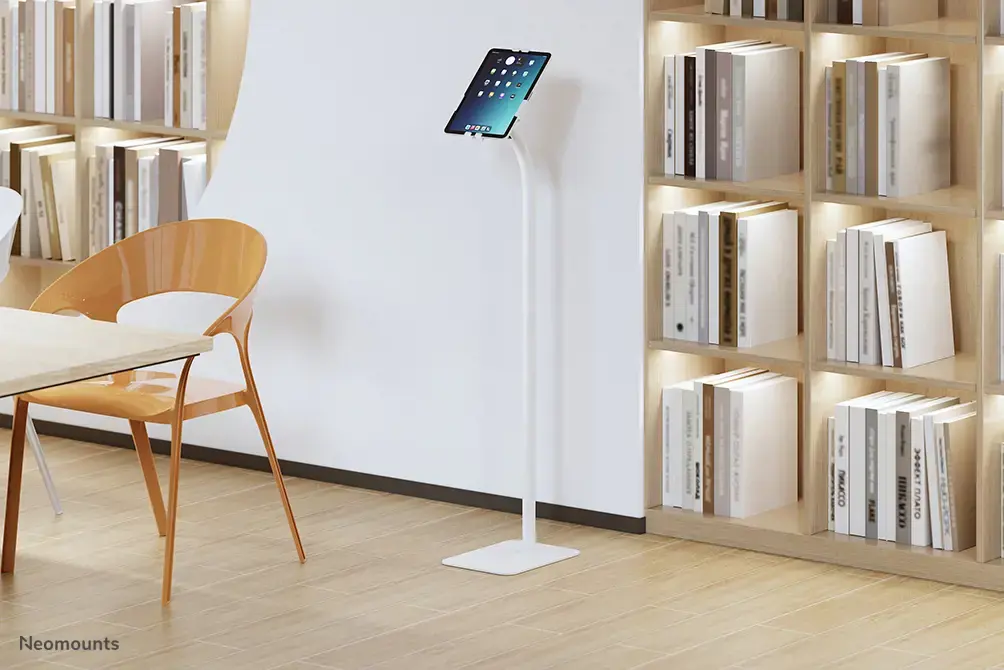 "Neomounts by Newstar" planšetinių kompiuterių grindų stovas, Planšetinis kompiuteris/UMPC, Pasyvus laikiklis, Vidinis, Baltas