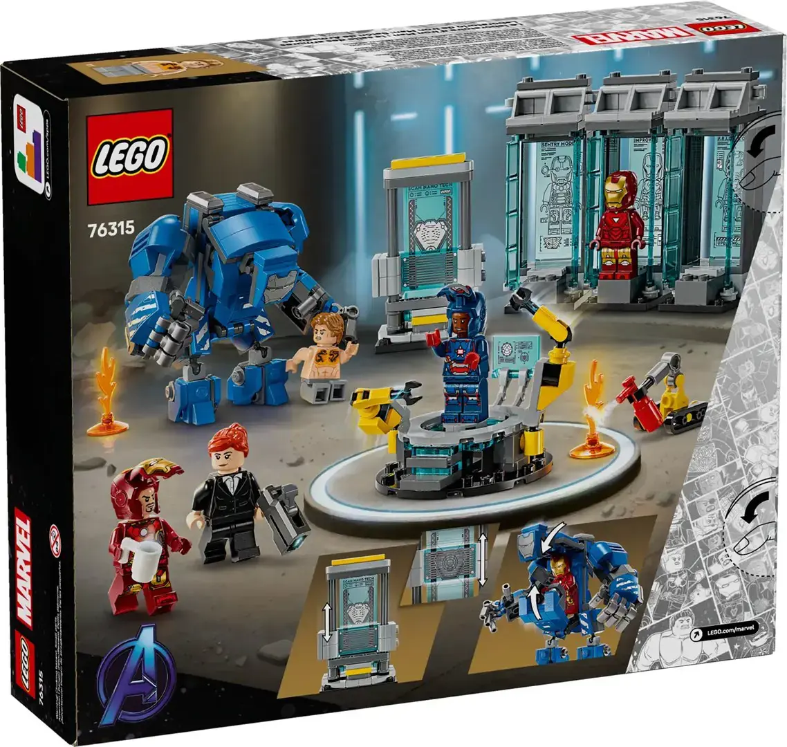 LEGO MARVEL 76315 Iron Man’s Laboratory: Hall of Armor