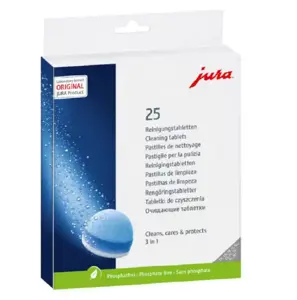 JURA 3 fazių valymo tabletės dėžutėje (25vnt.)