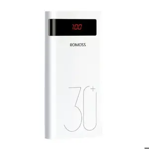 Maitinimo baterija "Romoss Sense 8P+" 30000 mAh (balta)