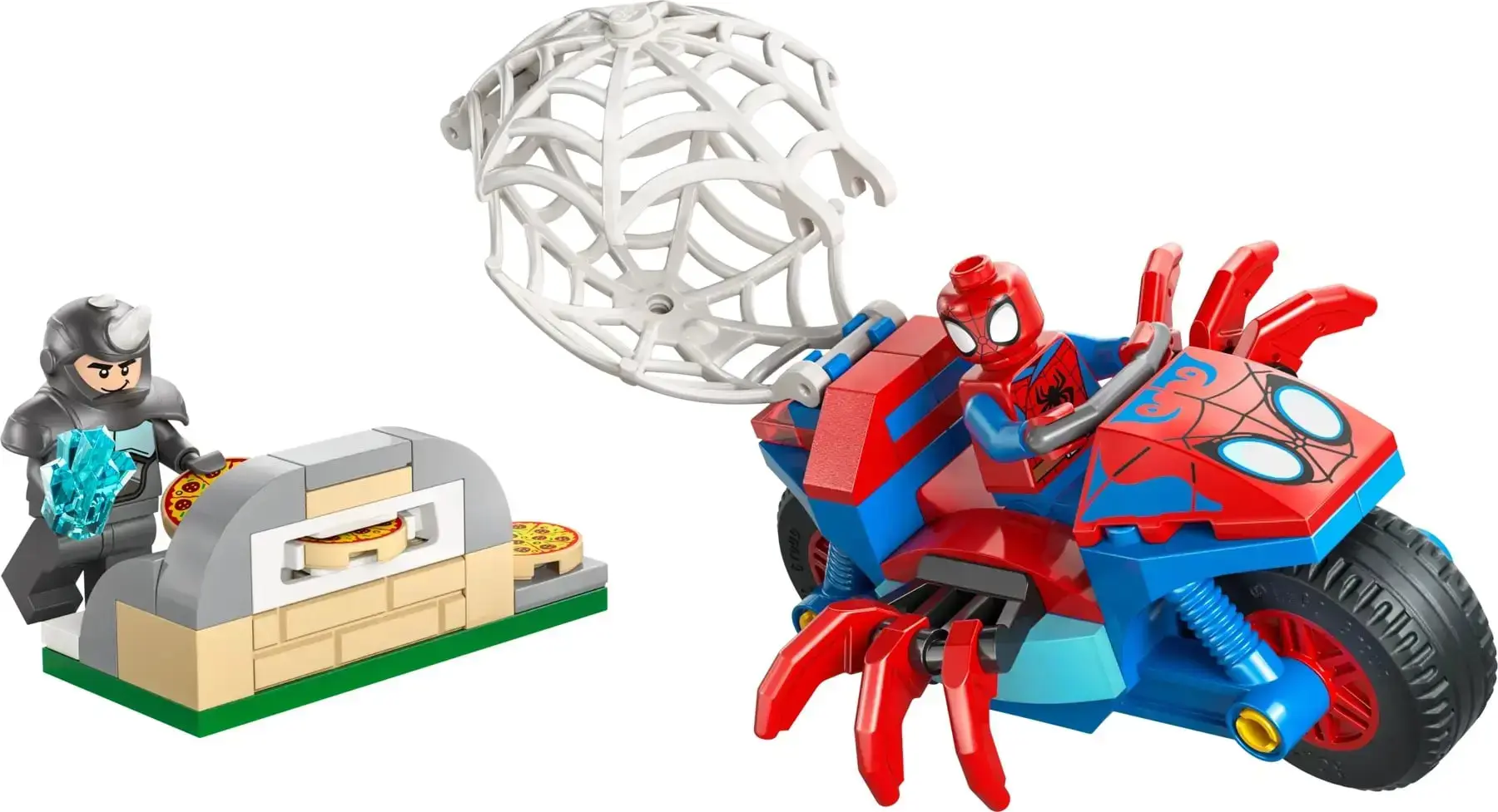LEGO MARVEL 11206 Spidey on his Motorcycle vs. Rhino