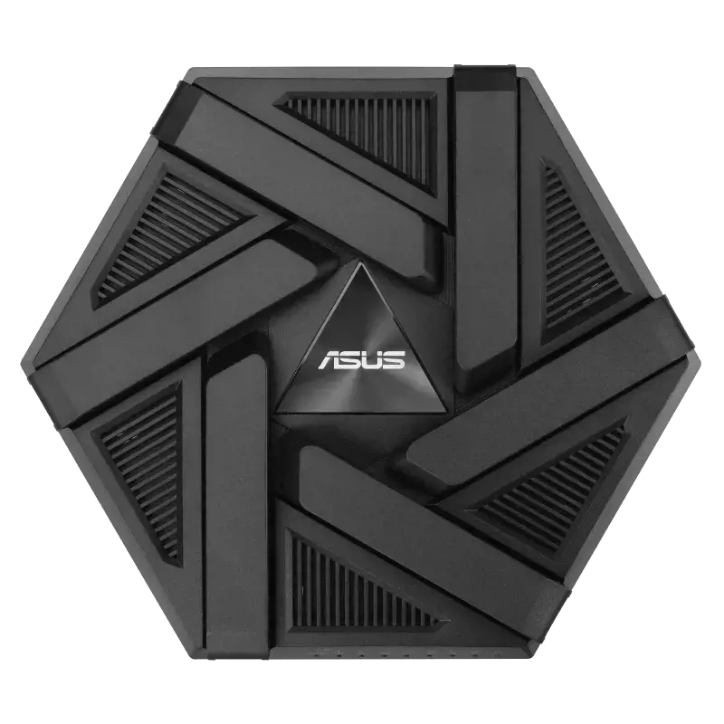 ASUS RT-AXE7800, "Wi-Fi 6E" (802.11ax), trijų dažnių (2,4 GHz / 5 GHz / 6 GHz), Ethernet LAN, juodas, stalinis maršrutizatorius