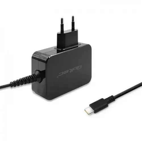 QOLTEC 51024 Įkroviklis 65W / 5-20V / 3-3,25A / C tipo USB / PD / juodas
