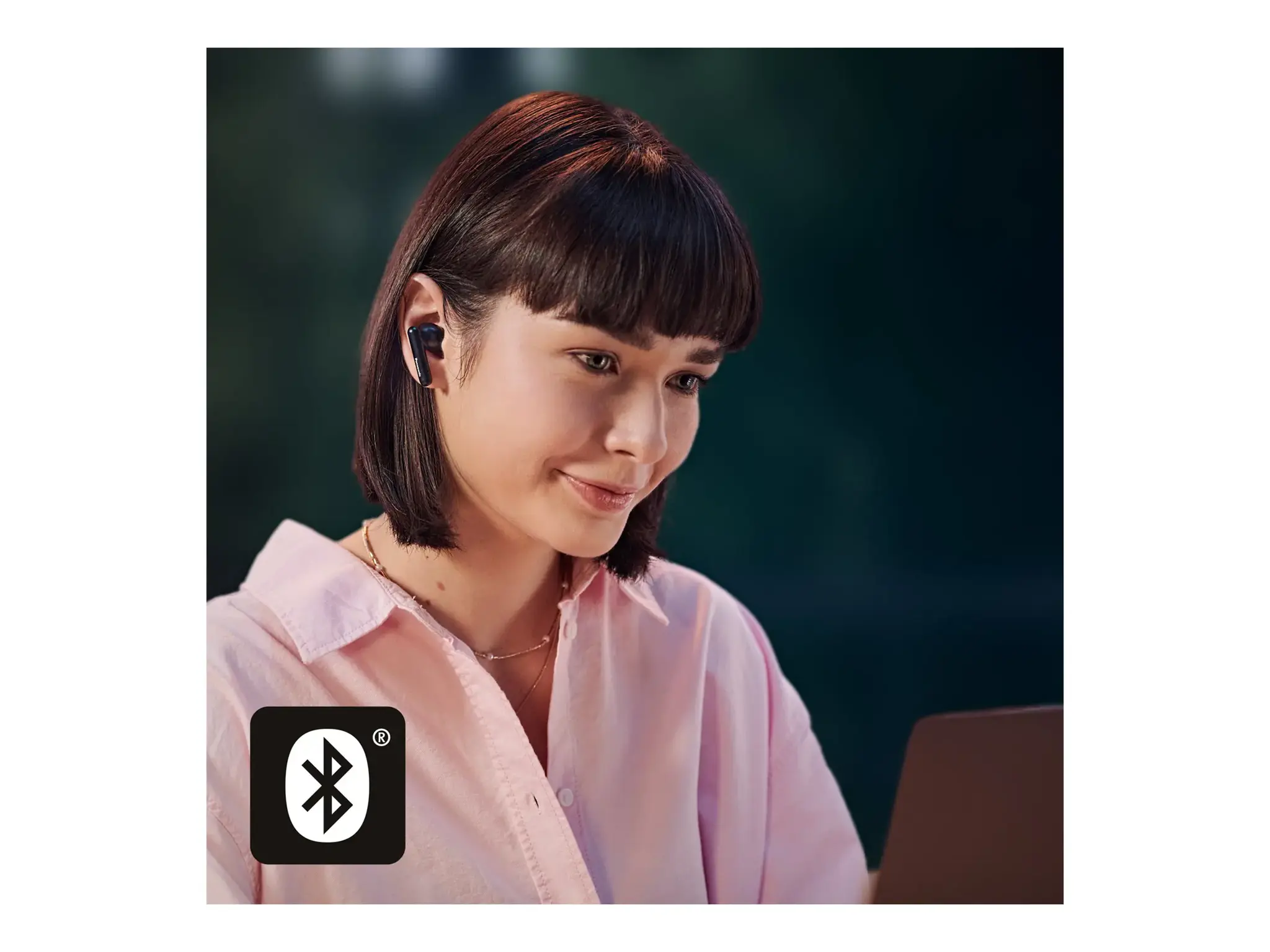 "Panasonic" belaidės ausinės RZ-B110WDE-K, juodos spalvos