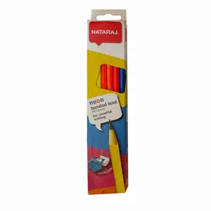 Pieštukai NATARAJ NEON, HB, 12 vnt./pak. + drožtukas ir trintukas