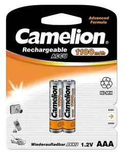 Camelion AAA/HR03, 1100 mAh, įkraunamos baterijos Ni-MH, 2 vnt.