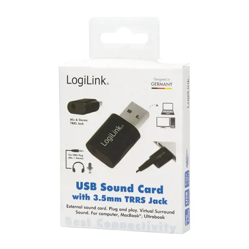 LOGILINK UA0299 LOGILINK - USB garso adapteris, sidabrinės spalvos