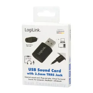 LOGILINK UA0299 LOGILINK - USB garso adapteris, sidabrinės spalvos
