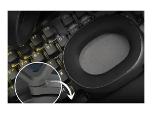 CORSAIR HS65 žaidimų ausinės, belaidės, anglies