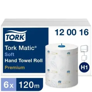 Ruloninis rankšluostinis popierius Tork Advanced Matic H1, 2 sl., 21cmx120m, 6 vnt.