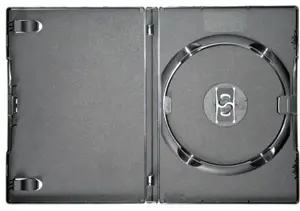 Platinet DA1BM, DVD dėklas, 1 diskas, juodas, polipropilenas (PP), atsparus įbrėžimams, 1,4 cm