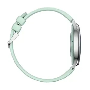 COLMI L28 Smart Watch (Silver-green + green leather strap)
