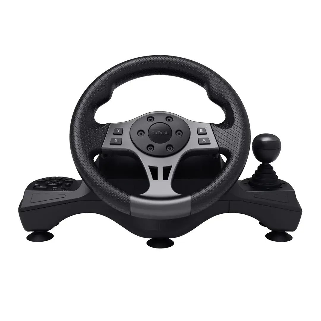 Trust GXT 289 Movi Black USB Steering wheel + Pedals Nintendo Switch, PlayStation 4, Xbox One S, Xbox One X, Xbox Series S, Xbox Series X