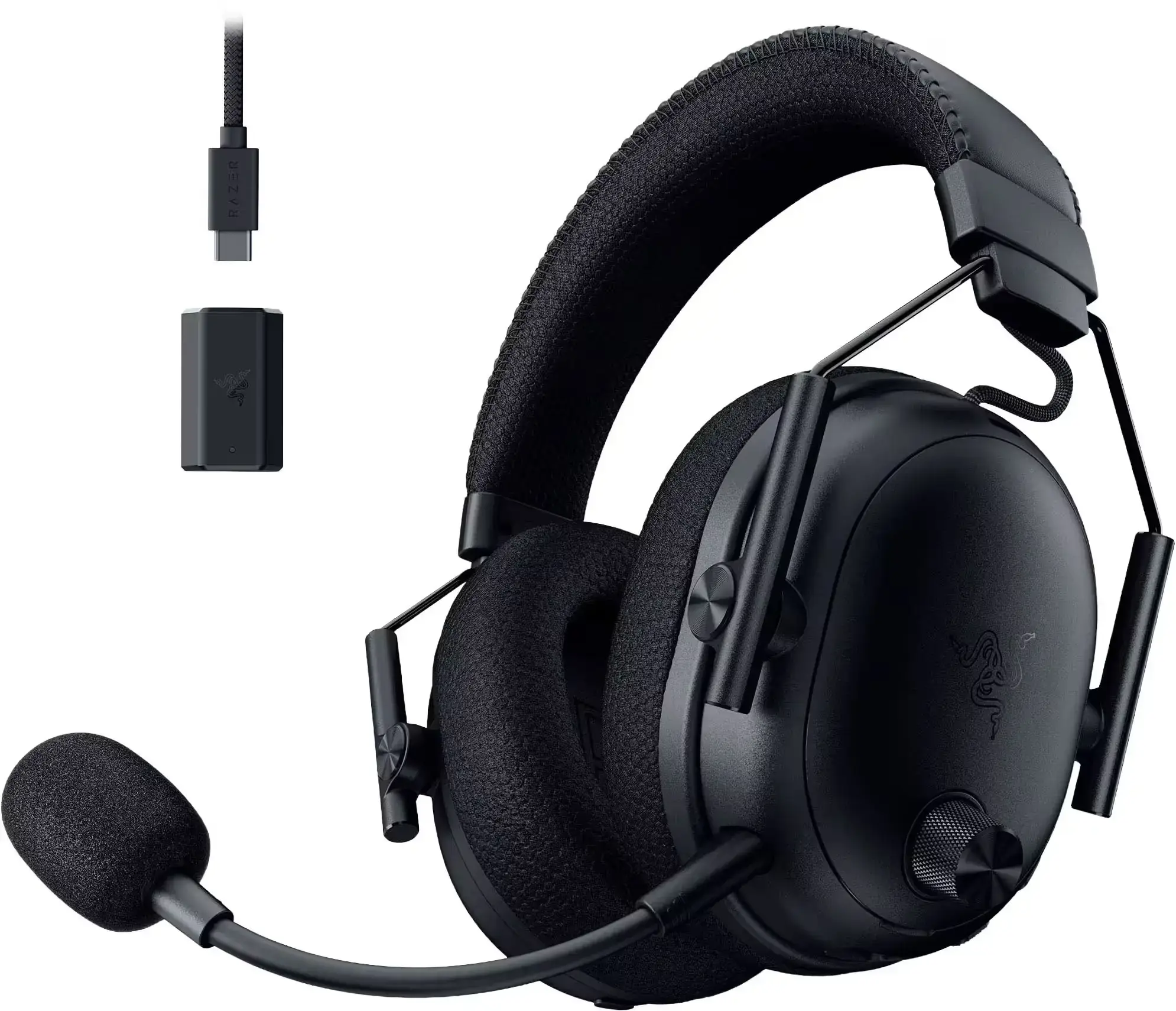 Razer BlackShark V3 Pro Belaidės žaidimų ausinės Bluetooth, USB-A, 3.5 mm jack, Juoda