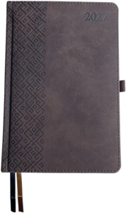 Darbo knyga TRADITIONAL 2027, PU, A5, ruda