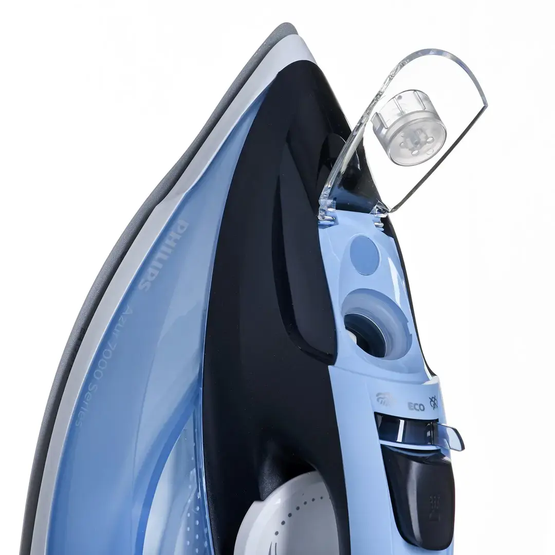 Philips 7000 series DST7020/20 HV Steam Iron Louros/Cotton Blue, Steam iron, SteamGlide Plus soleplate, 2 m, 250 g/min, Blue, 50 g/min