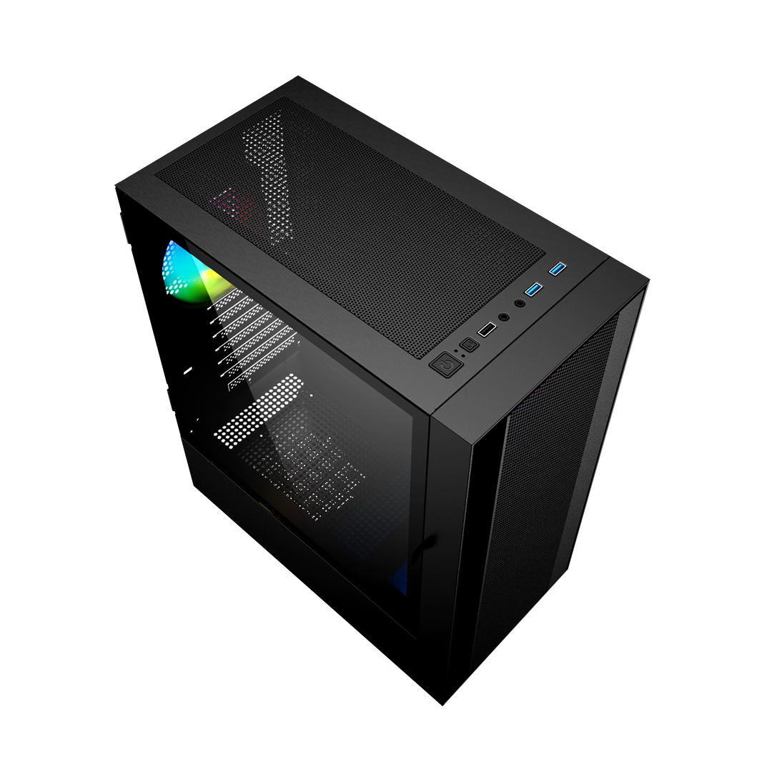 GEMBIRD kompiuterio korpusas Fornax 4000 ATX - ARGB apšvietimas juodas