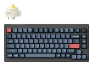 Keychron V1 Max RGB - US Layout - Hot-Swappable Gateron Jupiter Banana Wireless Keyboard