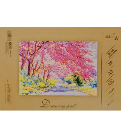 Piešimo sąsiuvinis SMLT,  A3, 20 lapų, 120 g/m²