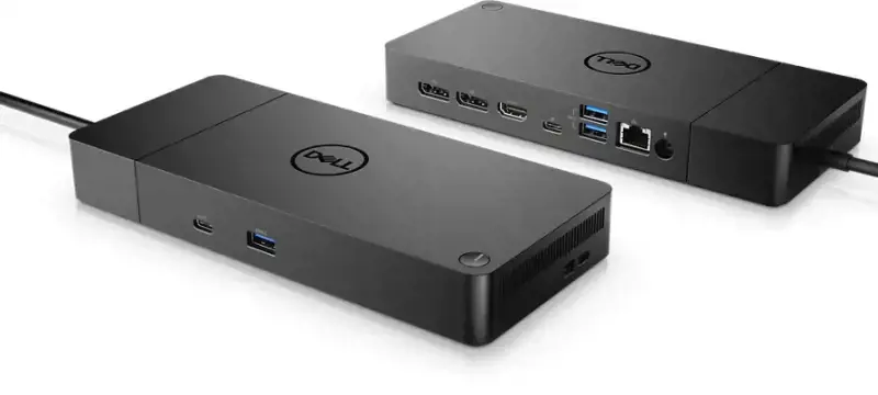 DELL WD19S-130W, laidinis, USB 3.2 Gen 2 (3.1 Gen 2) Type-C, 10,100,1000 Mbps, juodas, 5120 x 2880 taškų, DC
